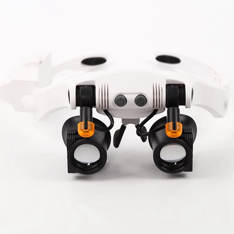 32225-21SX Bril Vergrootglas Head-Mounted Vergrootglas Met Led Licht Elektronische Onderhoud Vergrootglas Met 7 Paar Lenzen