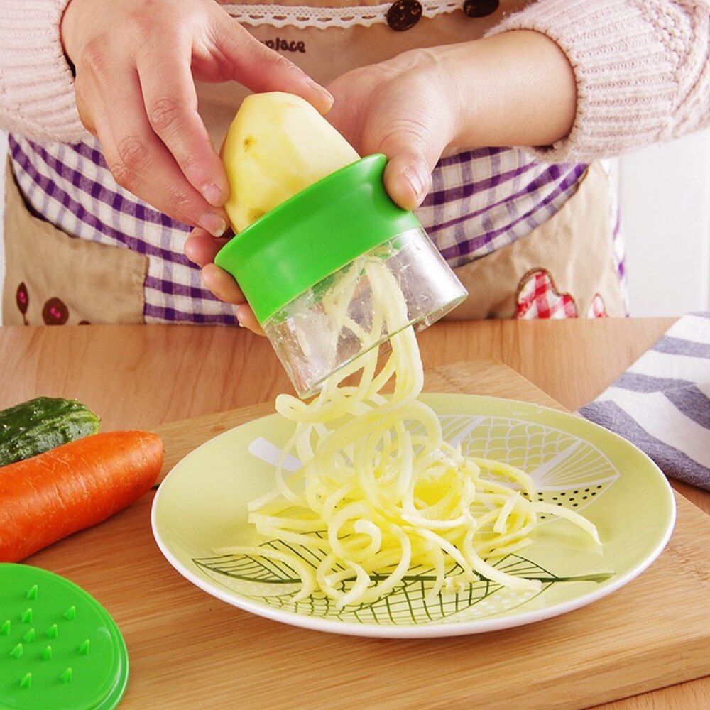 Wortel Komkommer Rasp Spiral Blade Cutter Groente Fruit Spiral Slicer Salade Gereedschap Courgette Noodle Spaghetti Maker