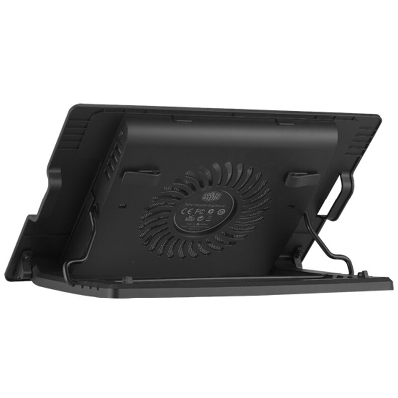 2 usb laptop kjølepute stativ 6.5-45 graders justerbar blå led notebook vifte kjøle pad base holder for datamaskin pc tilbehør
