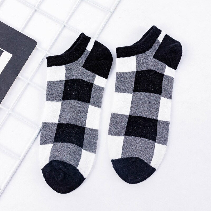 Calze da donna a righe bianche e nere da donna calze estive abbinate a letteratura e calze sottili in cotone artistico donna: 2