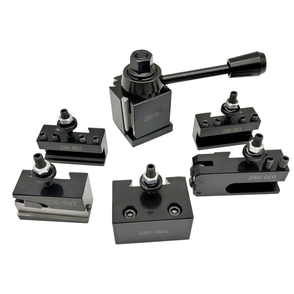250-000/250-001/250-002/250-004/250-007/250-010 Wedge GIB Type Quick Change Toolpost Tool Holder for Lathe Tools