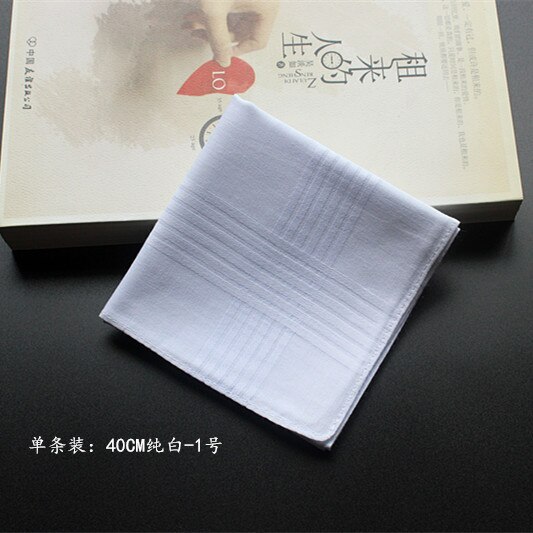 40*40cm fazzoletto da donna in cotone bianco Graffiti tasca quadrata gentiluomo morbida striscia tasche quadrate fazzoletto suora