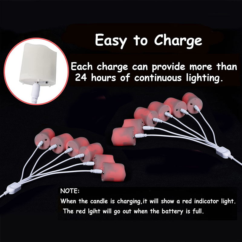 6/12 Stck LED Kerzen Usb Aufladbare Teelichter Timer Fernbedienung Farbe Ändern Flammenlose Flimmern Für Heimat Dekorative Kerze
