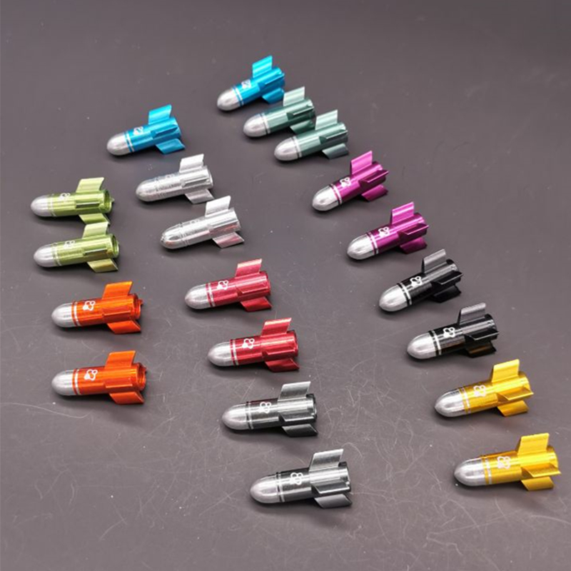 Fouriers Bike Valve Cap MTB Road Tyre Stem Air Valve Caps America Valve Cap Aluminium Bicycle Pressure Valve Caps Dust Covers