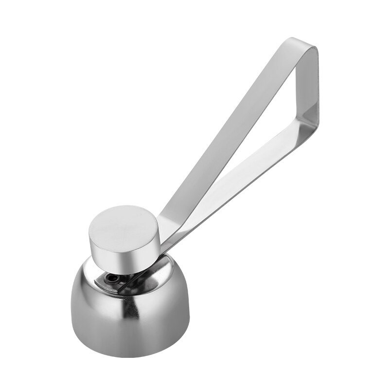 1pc äggskalsöppnare rostfritt stål ägg sax köksredskap skalskärare knocker rå äggknäcka separator restaurang: Silver -1pc