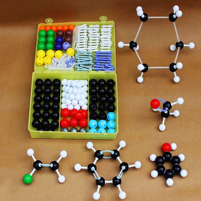 116 atom struktur sæt kemisk molekylær model kit organisk uorganisk kemi molekyler videnskab undervisning eksperiment