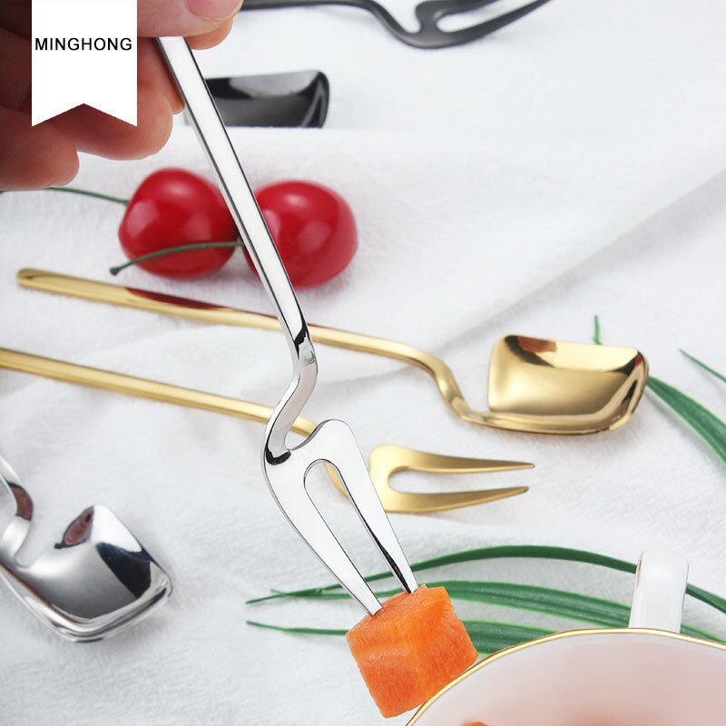 1pcs Tea Coffee Mixing Dessert coffee spoon ice cream spoon Tableware Stainless Steel Spoon Long Handle Ice Cream Scoop