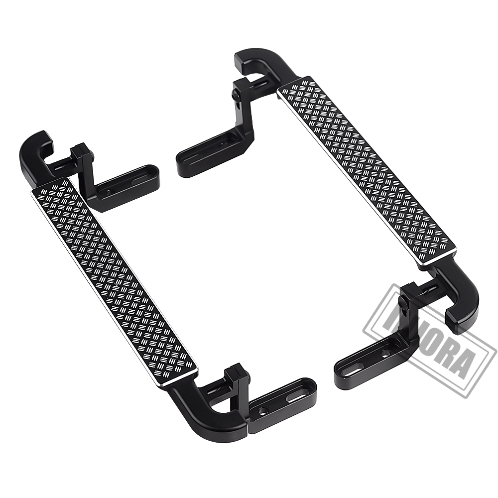 INJORA 2PCS Metal Black Side Pedal Rock Sliders for 1/10 RC Crawler Car TRX4 TRX-4