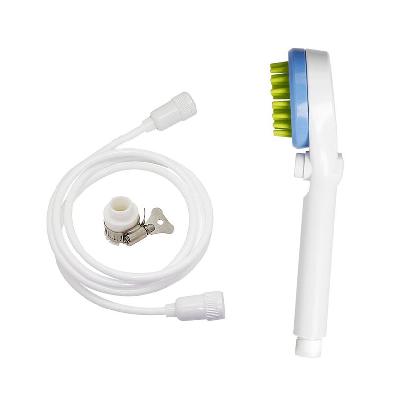 Pet Dog Cat Dog Bath Shower Tool Brush Cleaning Wash Bath Sprayer Massager Shampoo Grooming Tool Outdoor Pet Supplies Chuveiro: Blue2