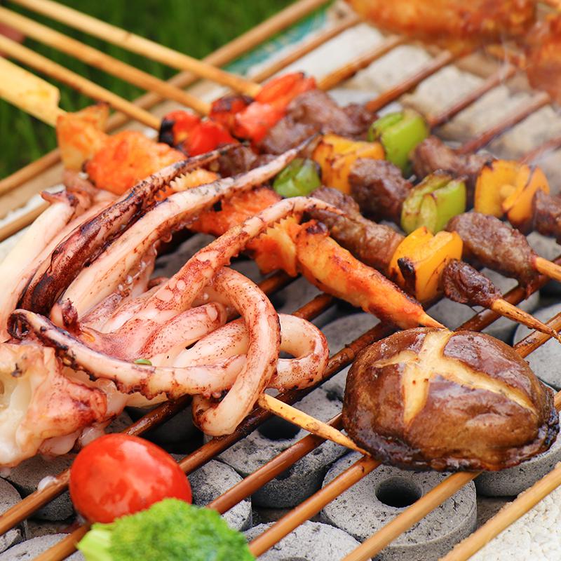 Disposable BBQ Home Smoke-free Indoor Outdoor Picnic Charcoal Simple Portable Small Mini Grill