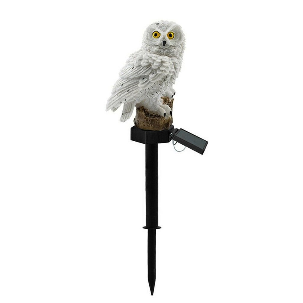 Uil Solar Licht Met Solar Led-paneel Nep Uil Waterdicht Solar Tuinverlichting Uil Ornament Dier Vogel Outdoor Lampen: Rood