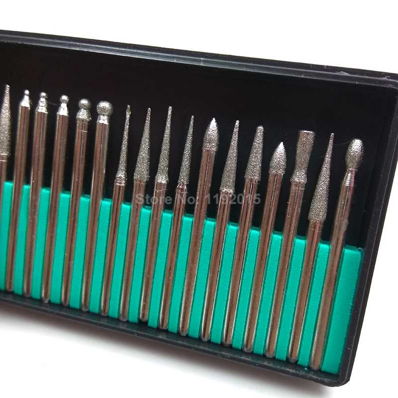 30 Pcs/set Diamond Point Burr Bits Drill Head Drem... – Grandado