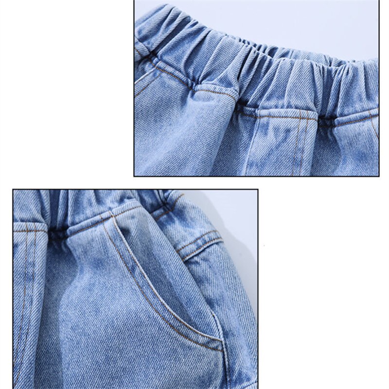 Børn sommer denim shorts til teenagere drenge korte jeans bukser drenge casual jeans shorts med sidelommer 4-14y år