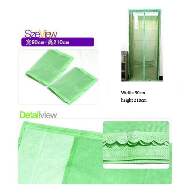 Anti Mosquito Insect Mesh Curtain Screen Door Magnetic Door Fly Screen Magic Door Curtain