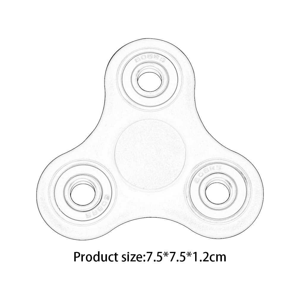Multicolor Tri-Spinner Vinger Spinner Speelgoed Hand Spinner Autisme En Adhd Verminderen Stress Grappige Cadeaus Voor Kinderen/ volwassen Groen