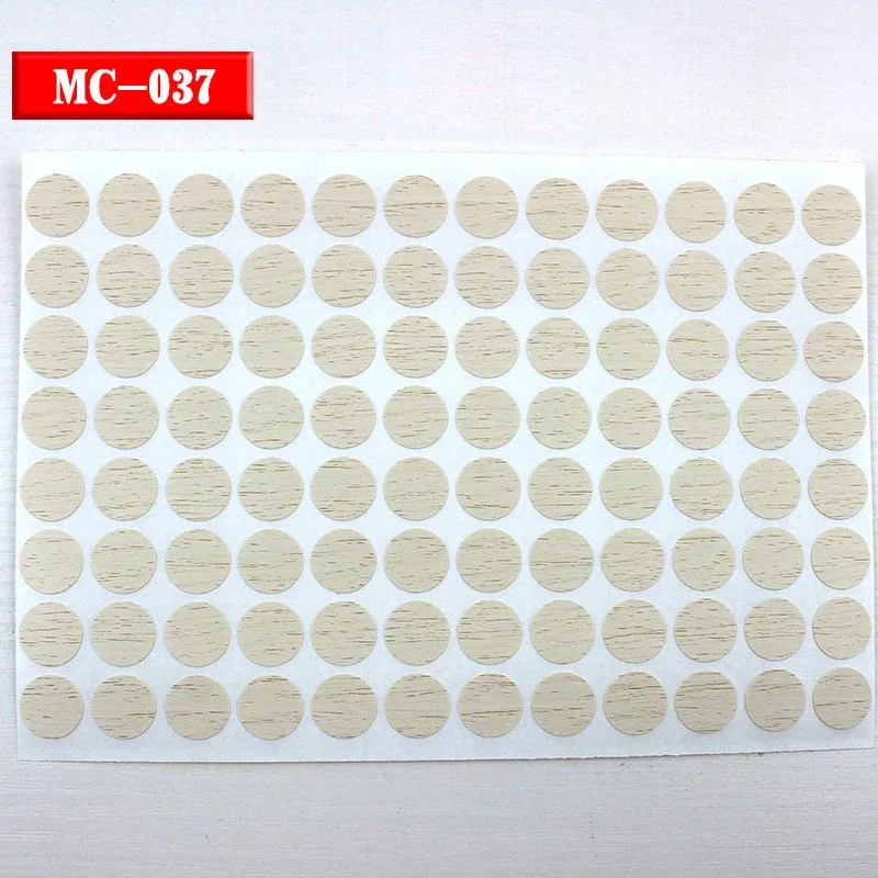 96 stuks 15 mm houten meubilair zelfklevende schroefdop cover gat stickers hout ambachtelijke bureau kast lade kunst sticker ornament: Zilver