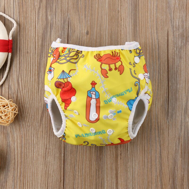 Imcute Einstellbar Mehrweg Baby Sommer Schwimmen Windel Badehose Wasserdichte Bademode