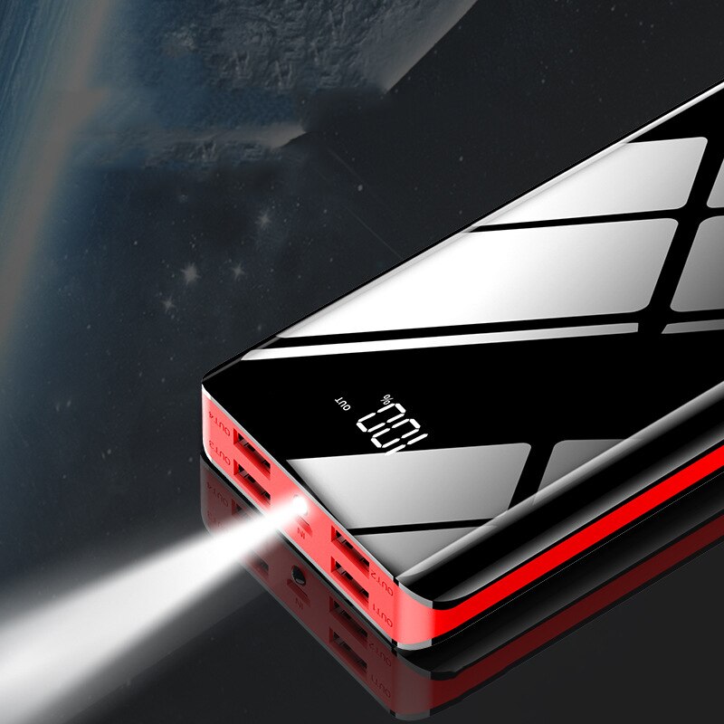 30000 mah powerbank externe batterij 4 usb snellaad powerbank draagbare oplader voor iphone 11 pro x samsung xiaomi powerbank