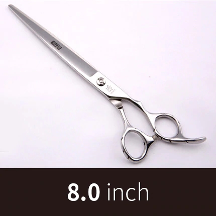 Fenice Professionelle 7.0/7.5/8.0/8.5/9,0 zoll Hund Pflege Schere 440C Gerade Schneiden Scher JP440 edelstahl: 8.0