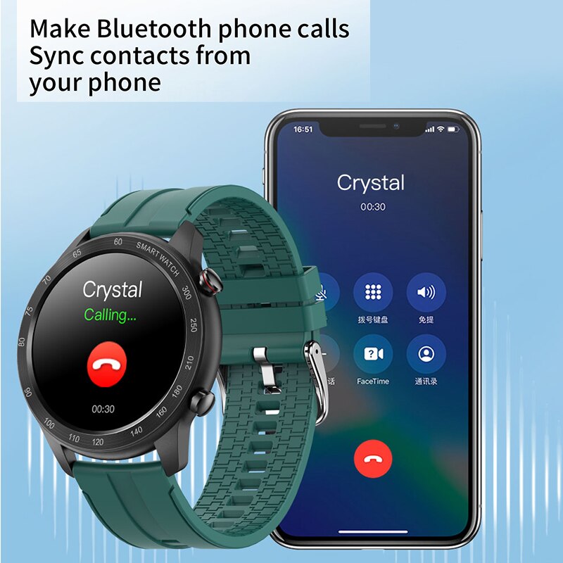 Cobrafly  mx5 smartwatch mit 1.3 -zoll-runddisplay, bluetooth-anruffunktion, wasserdicht  ip68 lange standby-zeit, herzfrequenz- und blutsauerstoffmessung