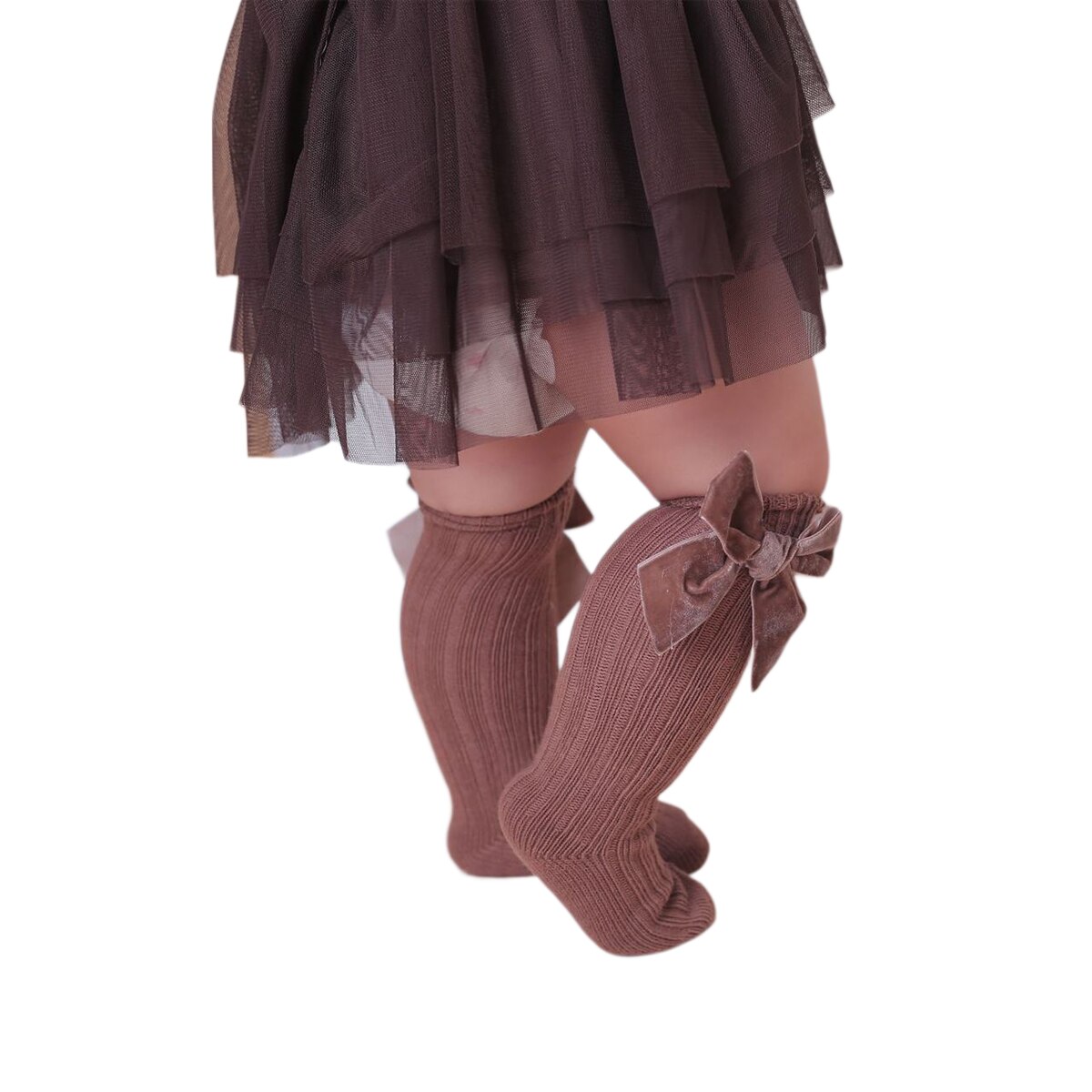 Cathery lasten tytön prinsessa samettirusetti sukat lasten rusetti putkisukat.söpö vauva taapero polvikorkuinen villainen neulottu sukka