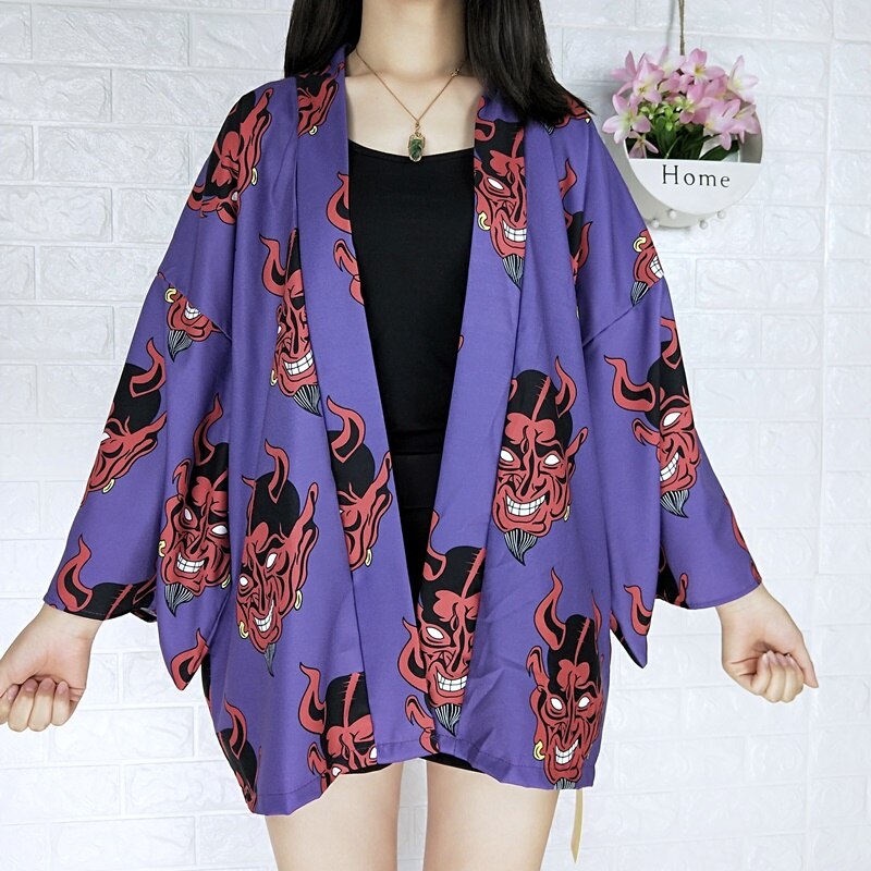 Kimono Women Japanese Kimono Traditional Female Kimono Cardigan Harajuku Streetwear INS Japanese clothes Blouse 10487: 1