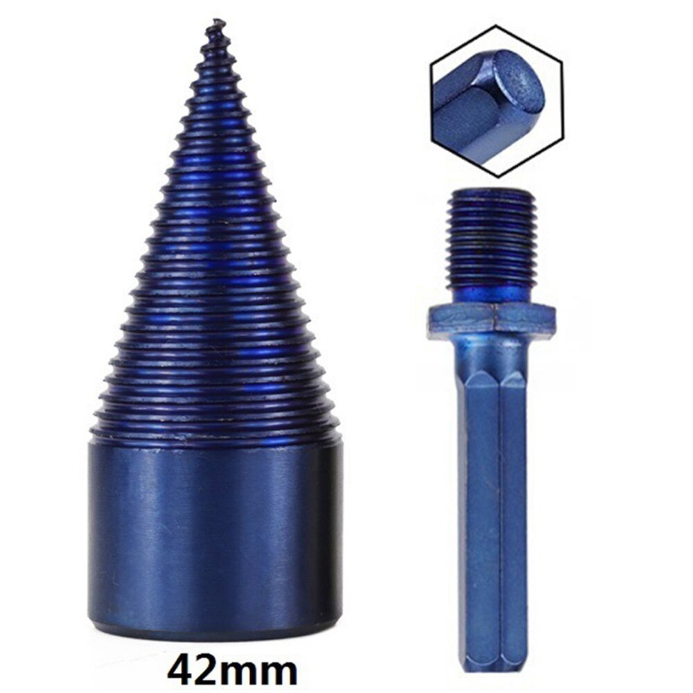Équipement de conducteur de cône de fente de foret de tête. Acier à grande vitesse de réparation: 42mm Hex Shank