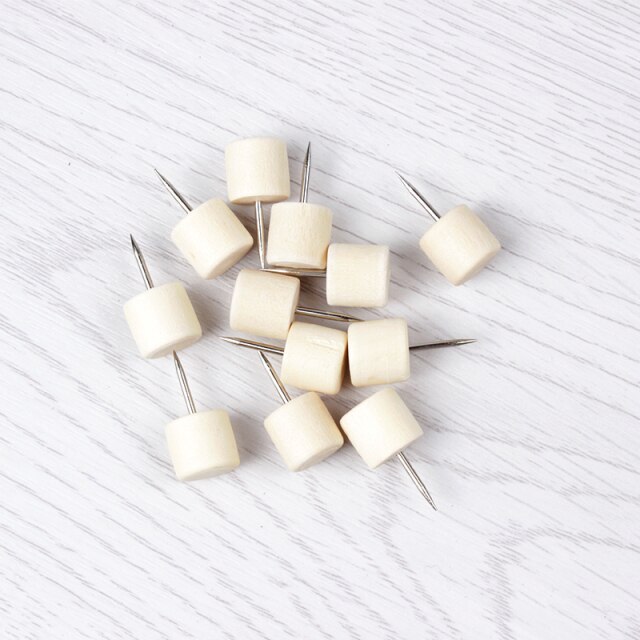 10/20 Pcs Box Container Thuis Craft Kantoor Houten Punaise Foto Muur Kurk Boord Decoratieve Kaart Push Pin Tekening Nail: G(20pcs)