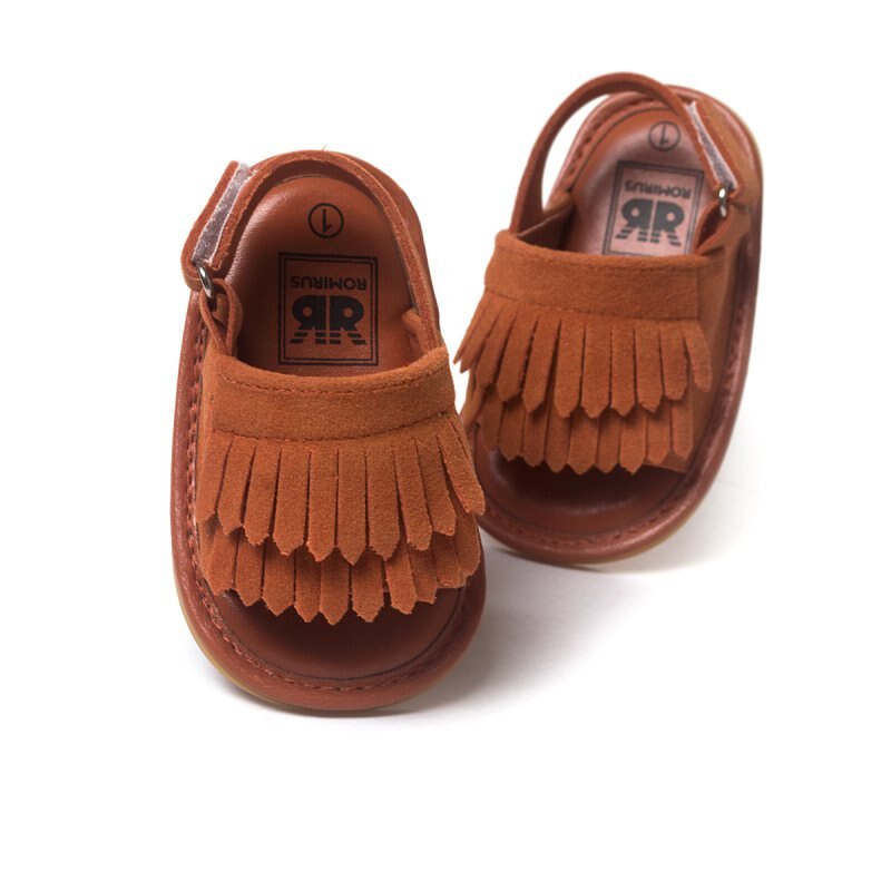 Freizeit Quaste Baby Sandalen Sommer Baby Mädchen Sandalen Kinder PU Clogs Schuhe: B5 / S
