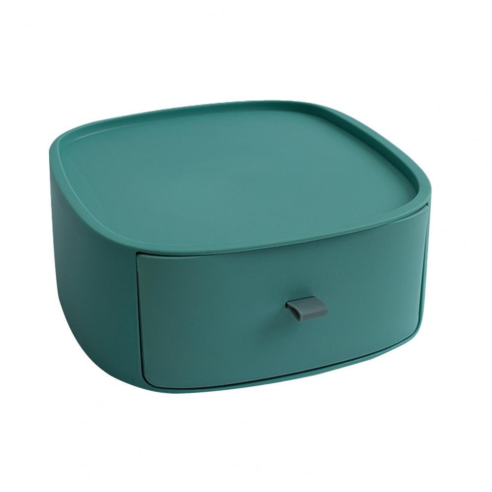 Organizer Boxes Useful Stackable Desktop Storage Boxes PP Cosmetic Drawers: Green