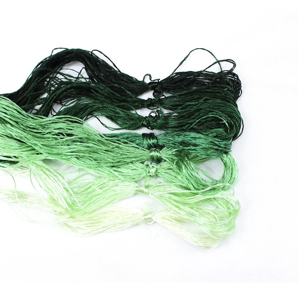 8 sztuk nici robić haftowania ręcznie haftowane nici jedwabne Spiraea jedwabne linie