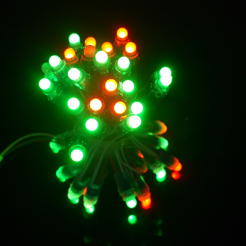 50 stücke 5V 12mm WS2811 Volle Farbe Led-modul IP68 Wasserdichte 2811 1903 IC RGB Farbe Digital Pixel string weihnachten Licht
