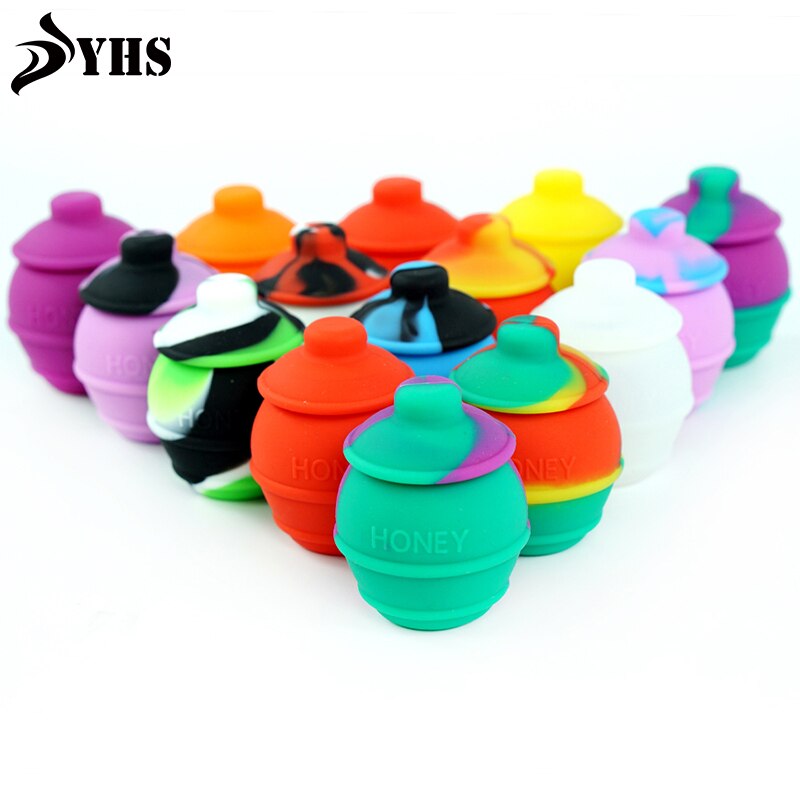 3pcs 35ml Nonstick Silicone Wax Containers Silicone Storage Container bottle jar dad For Wax Oil