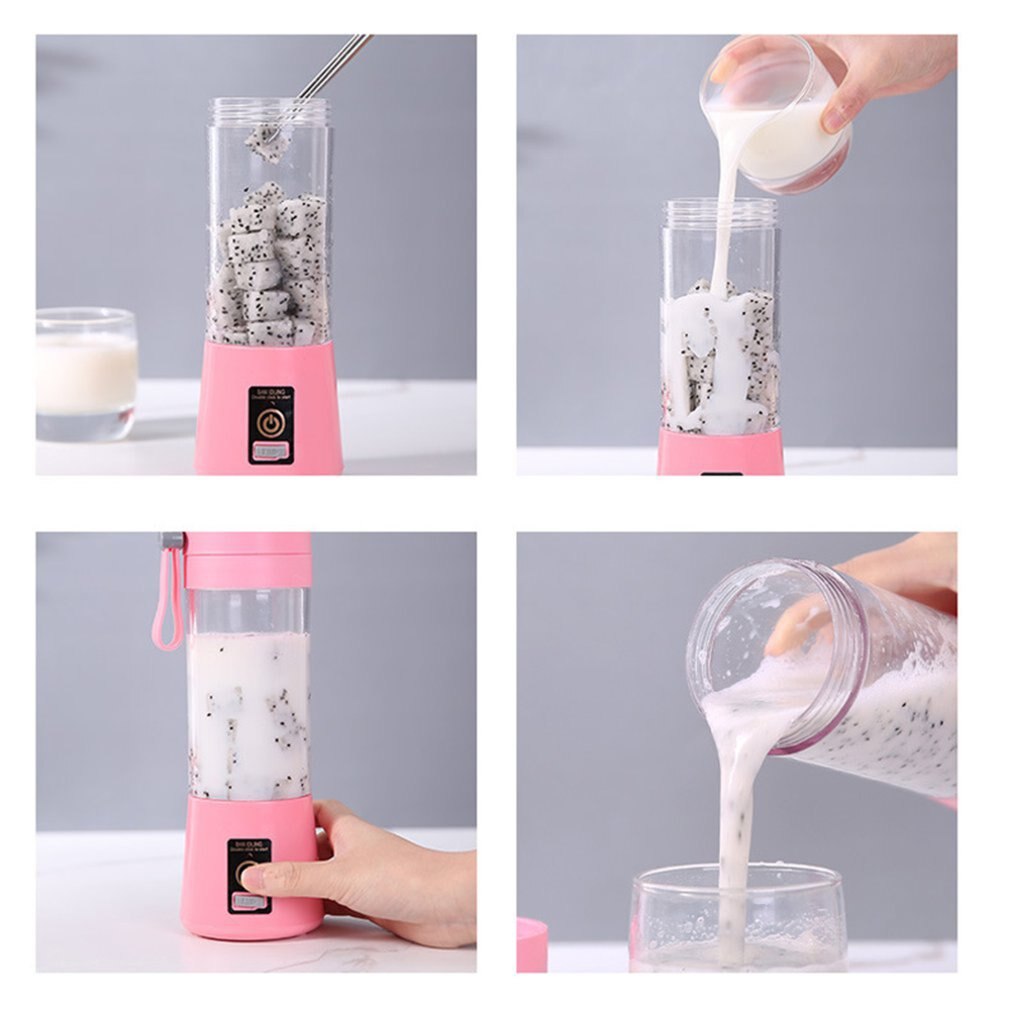 6 Blades Portable blender kitchen blender usb electric juicer machine mini kitchen accessories cup juice blenders Orange juicer