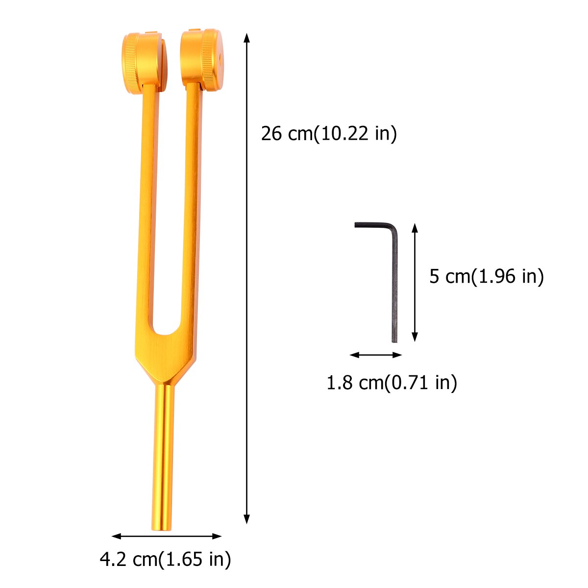 Aluminum Alloy Tuning Fork Ear Fork Tuning Fork Aluminum Fork Nervous System Testing Tuning Fork Ear Care Instrument