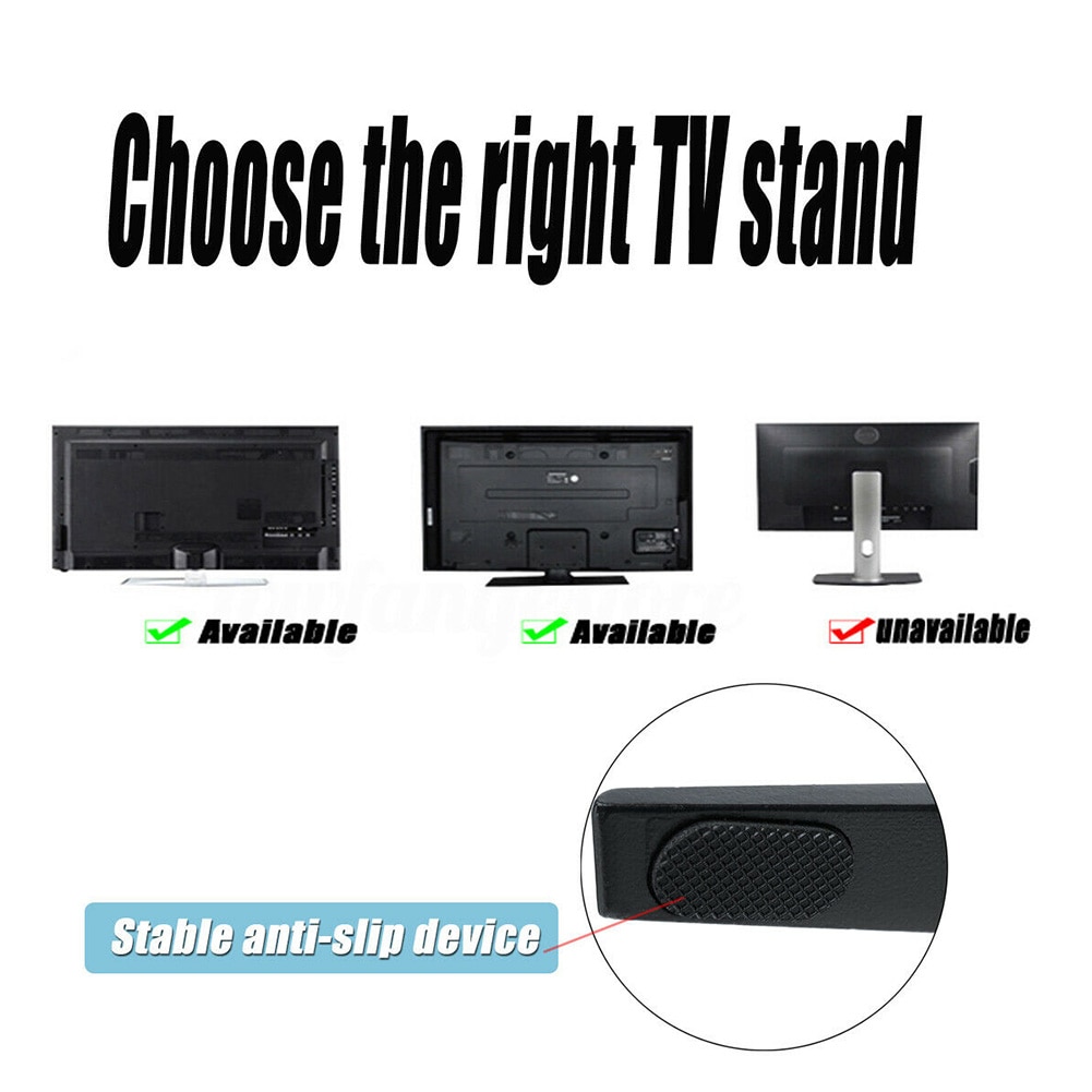 Pedestal plano Universal de aleación de aluminio, soporte fácil de instalar para TV, Base de mesa, accesorios para afilado para TCL, 32-65 pulgadas, 1 par