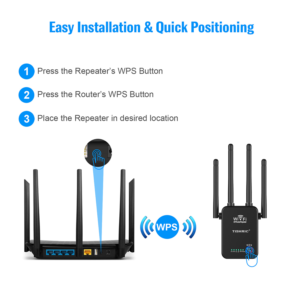 Wifi Repeater Wifi Extender Signaal Booster Wifi Versterker Lange Range Extender 300M Draadloze Repeater Router Wi-fi Booster