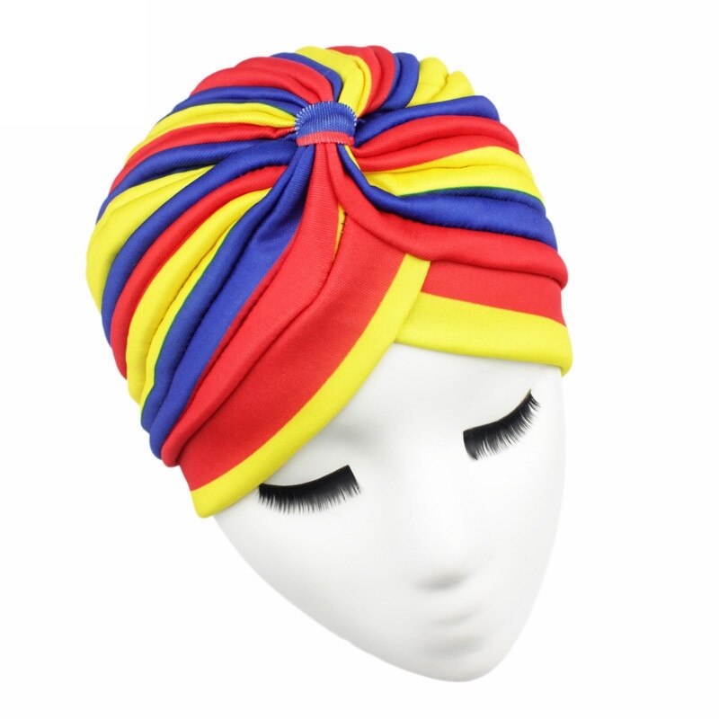 Moda feminina chapéus de cabelo turbante indiano estilo cabeça envoltório chapéu noite capa de cabelo bandana vários design de impressão acessórios para o cabelo