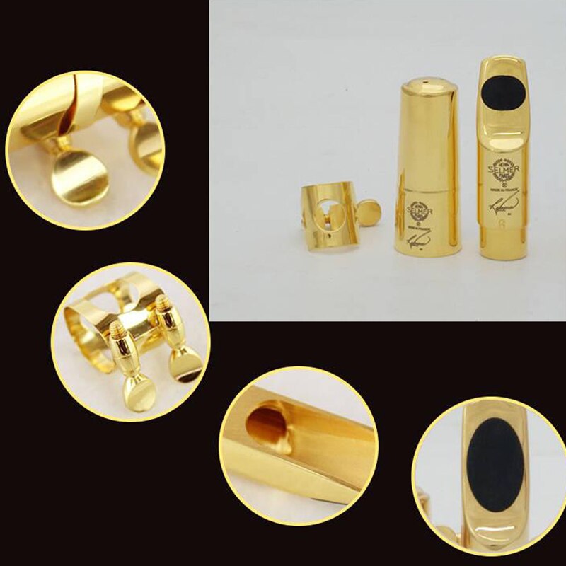 MFC Tenor Soprano Alto Saxophone Metal Mouthpiece R54 Gold Plating Sax Mouth Pieces Accessories Size 5 6 7 8 9