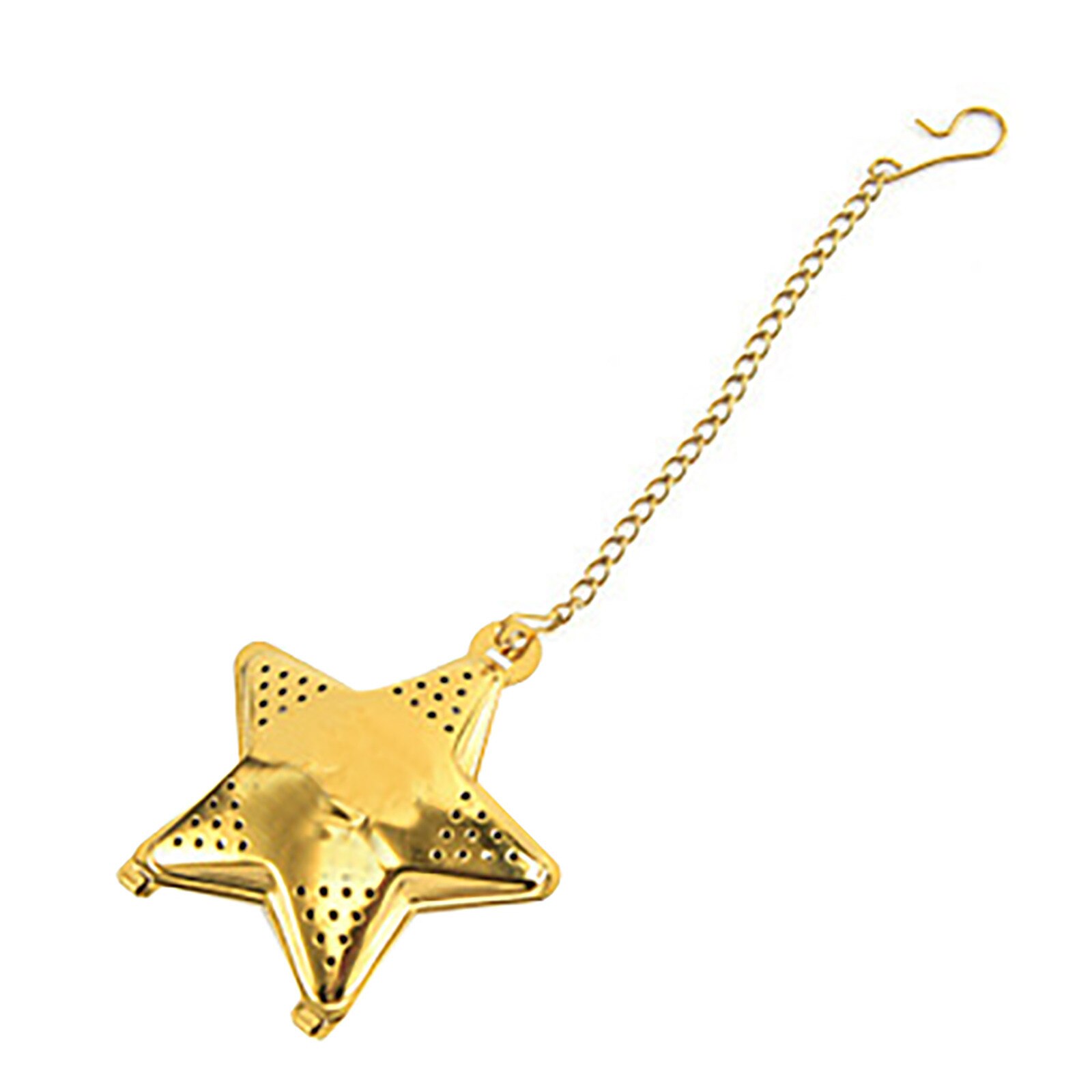 1Pc Rvs Thee Zetgroep Ster Vorm Mesh Theezeefje Koffie Herb Spice Filter Diffuser Handvat Thee Bal #50G