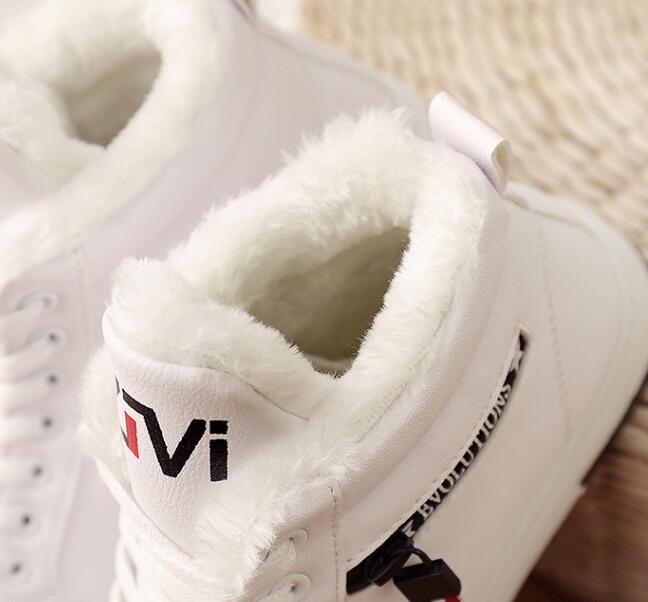 bottes d'hiver femmes bottines chaudes hiver femme chaussures Sneakers appartements à lacets dames chaussures femmes bottes de neige courtes