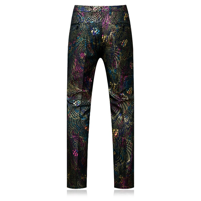 Plyesxale farverige jakkesæt til mænd luksusmærke fløjl pantalon homme klassiske herre kjole bukser slim fit fest bryllup bukser  p7