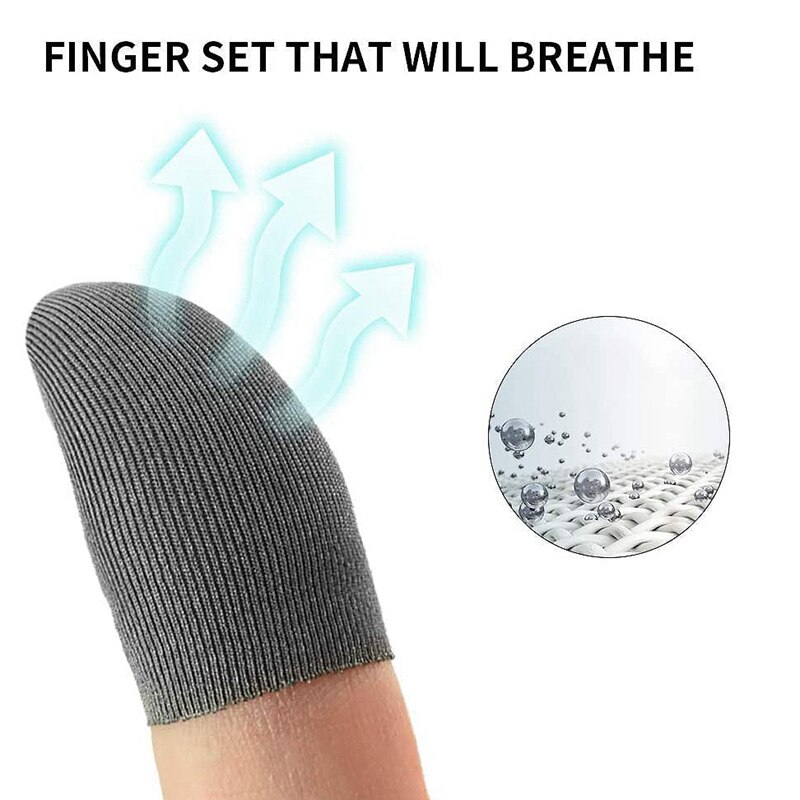 Finger Sleeves for Gaming Mobile Game Press Sn Finger Cot Smooth Thin Anti-Sweat for Mobile Games(4 Pcs)