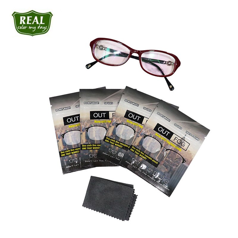 50 Stks/partij Anti Condens Lens Brillen Doek Anti Fog Microfiber Cleaning Vegen Doek