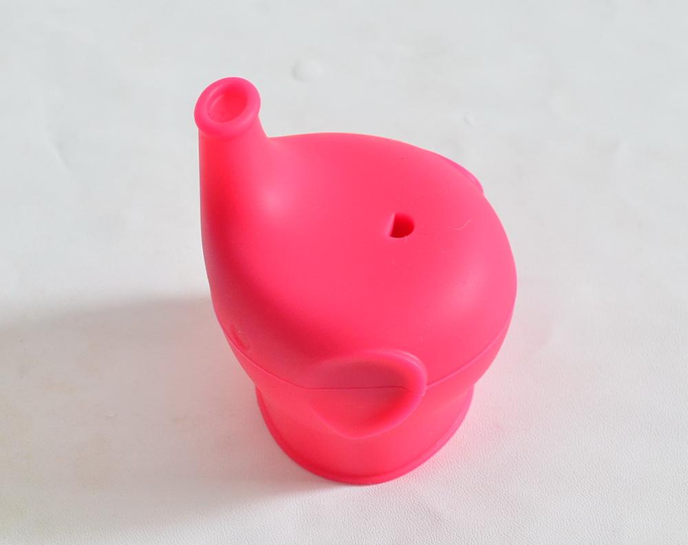 Couvercles en silicone fda pour biberons de bébé, biberons sans bpa, couvercles portables pour pailles pour #39: Rouge