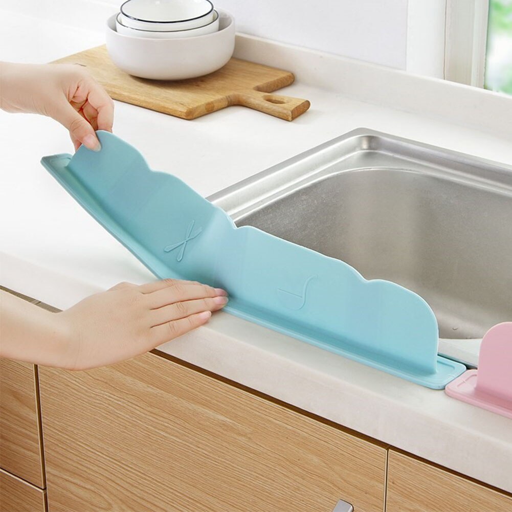 Water Splash Guard Reusable Kitchen Sink Oil Proof Soft Silicone Easy Clean Household Bathroom Modern Suction Cup Eco Friendly