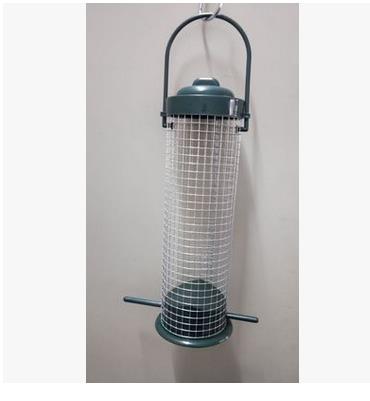 Large Capacity Grid Bird Feeder Hanging Outdoor Feeding Coop for Aves Pigeon, Pecker, Magpie, Sparrow, Wild Birds
