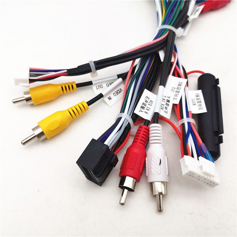 Car 16Pin Android Audio Wiring Harness With Canbus Box For Tahoe Yukon Suburban Silverado Sierra Traverse Aftermarket Audio