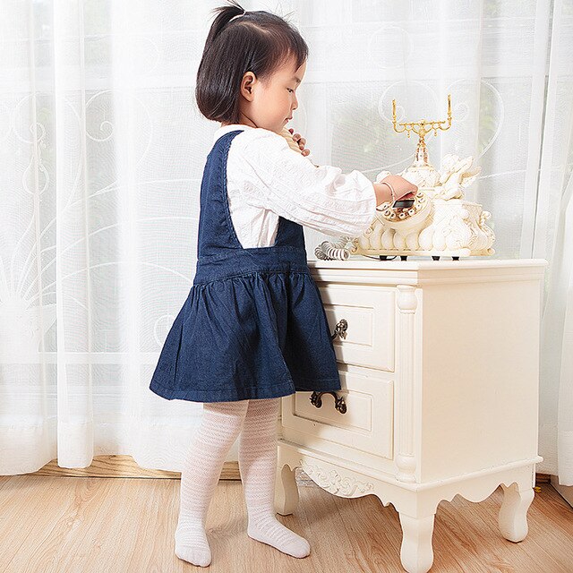Neue sommer Baby strumpfhosen atmungs dünne baumwolle Gittergewebe freundlicher mädchen weiß strumpfhosen freundlicher freundlicher Baby mädchen strumpfhosen