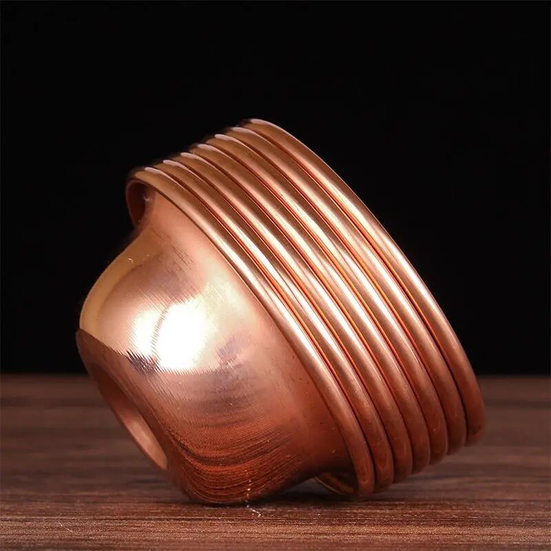 7pcs Pure Copper Drinking Bowl Pure Red Copper Auspicious Tibetan Holy Water Cup 50ml 100ml Buddhist Bowl Home's Decorative